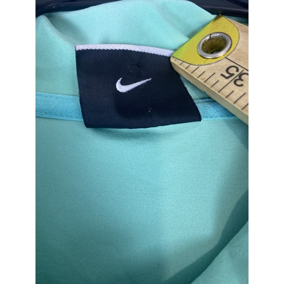 Nike‎ Men's  Golf Dri Fit Polo Shirt - Green Ghost Diamond Pattern Size Large L - Picture 6 of 10